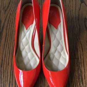 Brian Atwood Red/Orange B Malika Pointed-toe